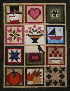 Through The Year Series of 12 Seasonal Quilt Patterns