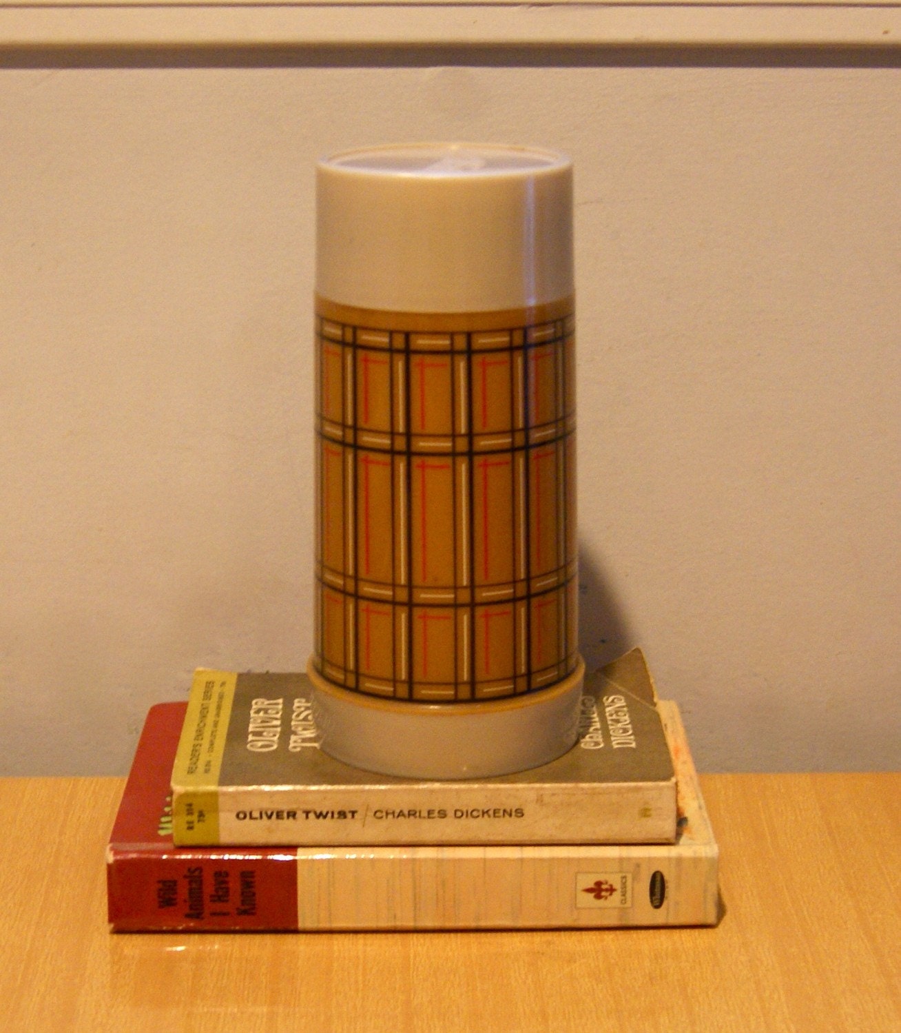 Vintage Plaid Thermos by Aladdin
