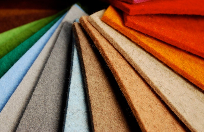 Sample Bag of 3mm Thick Solid Designer Felt