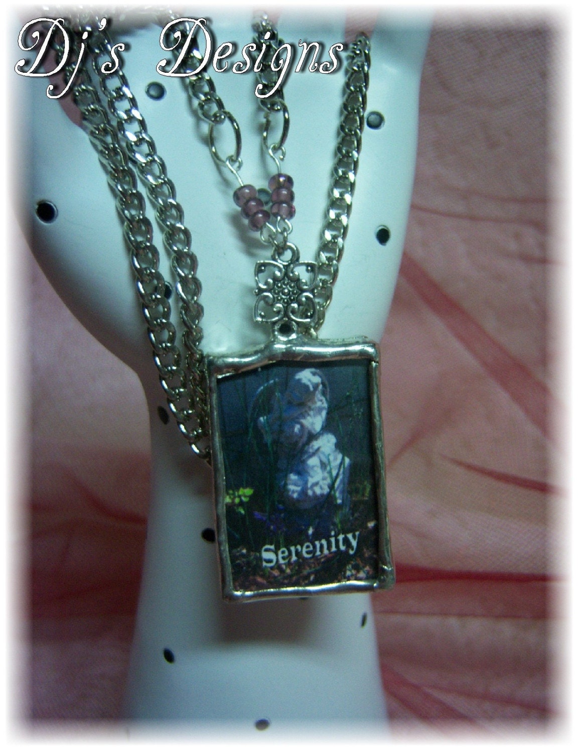 Serenity Angel Solder Charm Necklace