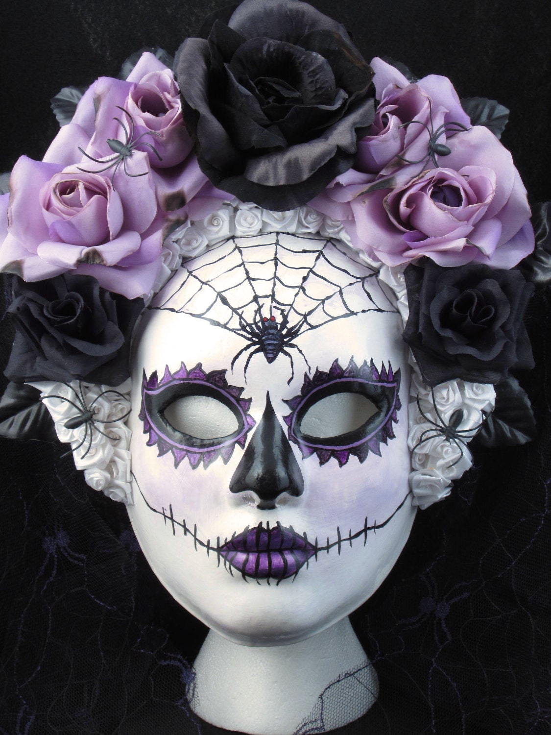 Dark Beauty Mask for Day of the Dead/Dia de los Muertos/Costume/Cosplay