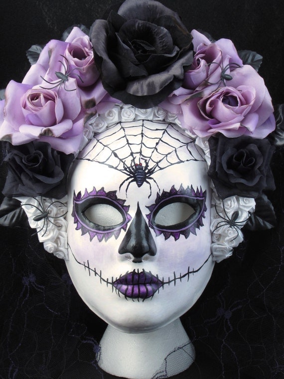 Dark Beauty Mask for Day of the Dead/Dia de los Muertos/Costume/Cosplay