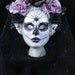 Dark Beauty Mask for Day of the Dead/Dia de los Muertos/Costume/Masquerade/Halloween/Cosplay