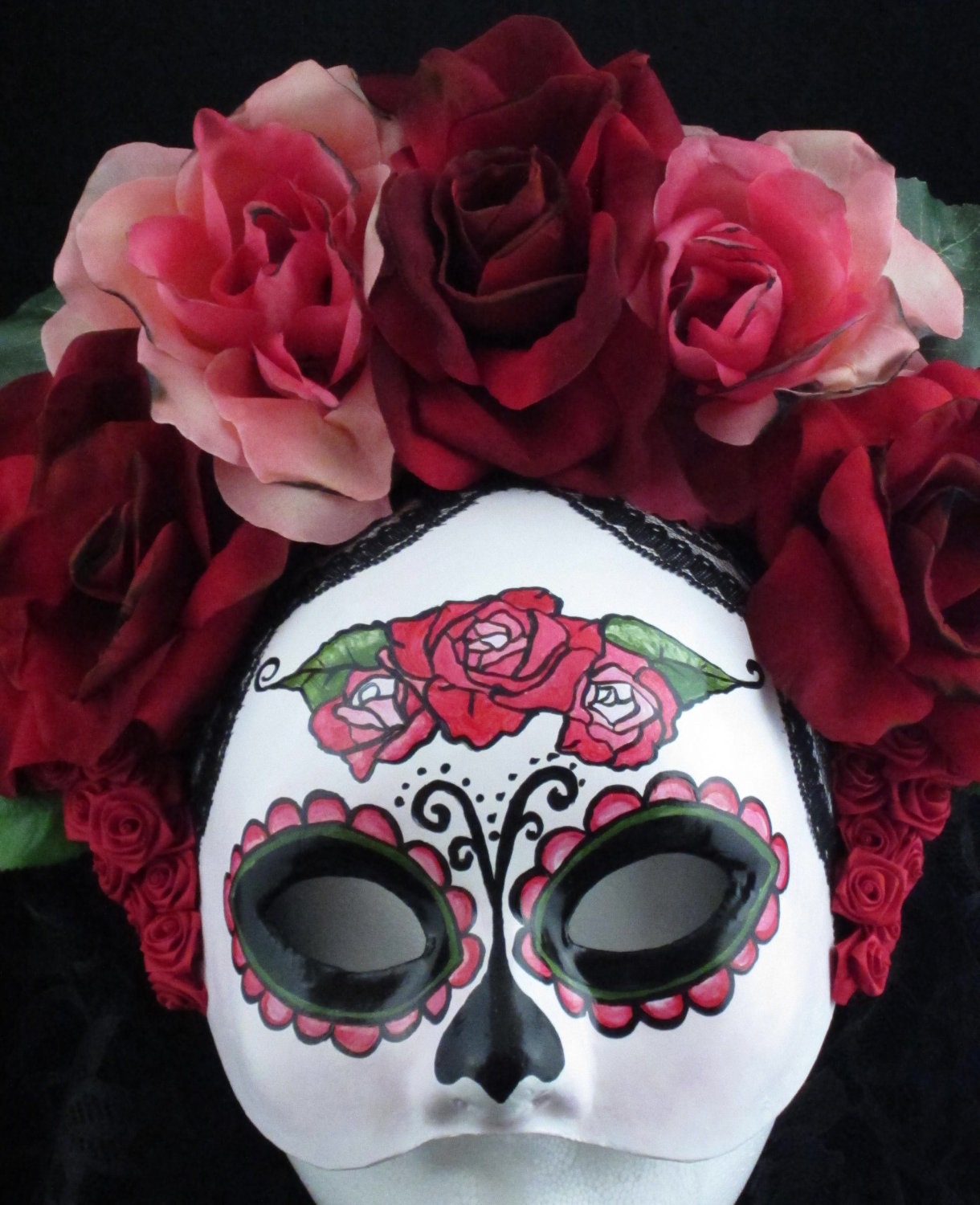 Little Catrina Mask for Day of the Dead/Dia de los Muertos/Costume/Cosplay/Halloween/Wedding