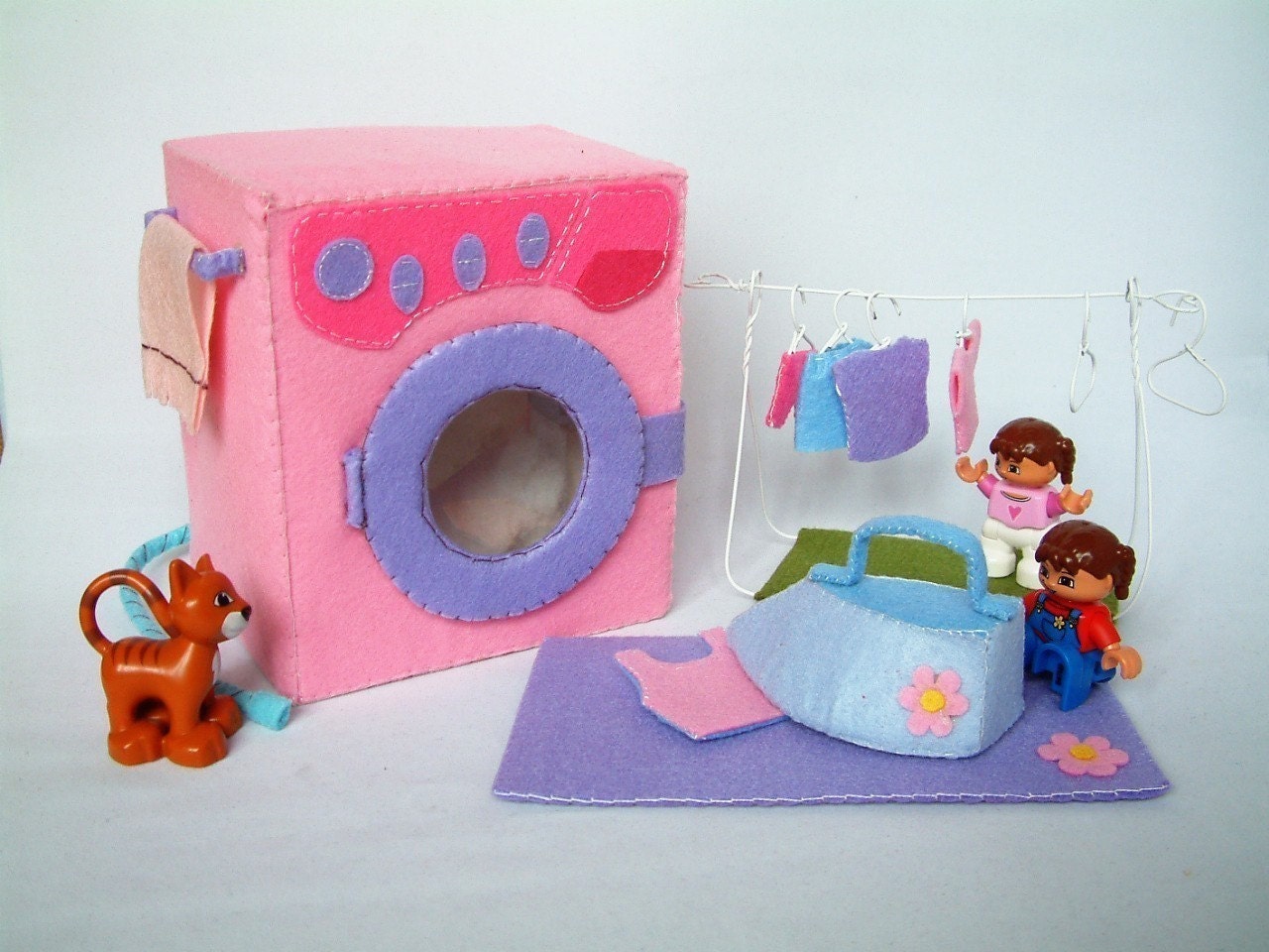 New Felt toys pattern,Washing machine set--PDF pattern via Email--T12