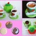 DIY felt apple tea set---PDF Pattern via Email--T21