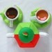 DIY felt apple tea set---PDF Pattern via Email--T21