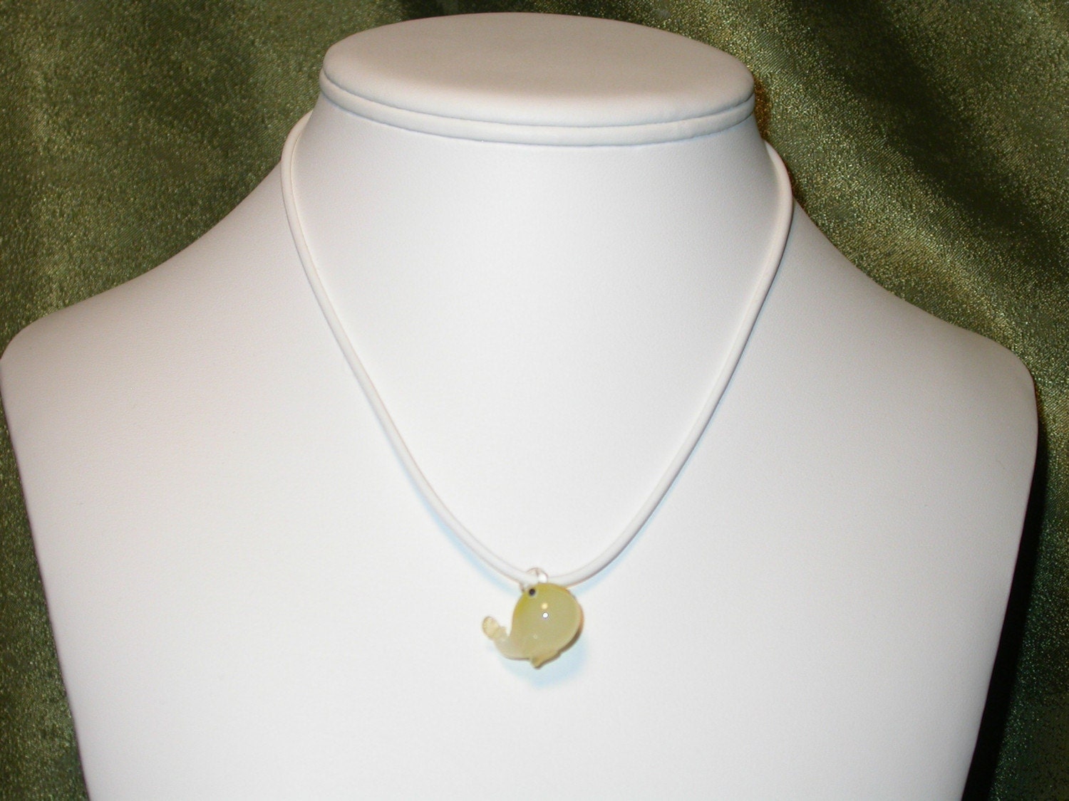 Baby Glass Whale Necklace