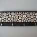 Rustic Modern Coat Rack with Hooks and Shelf - 9"x24" Made To Order