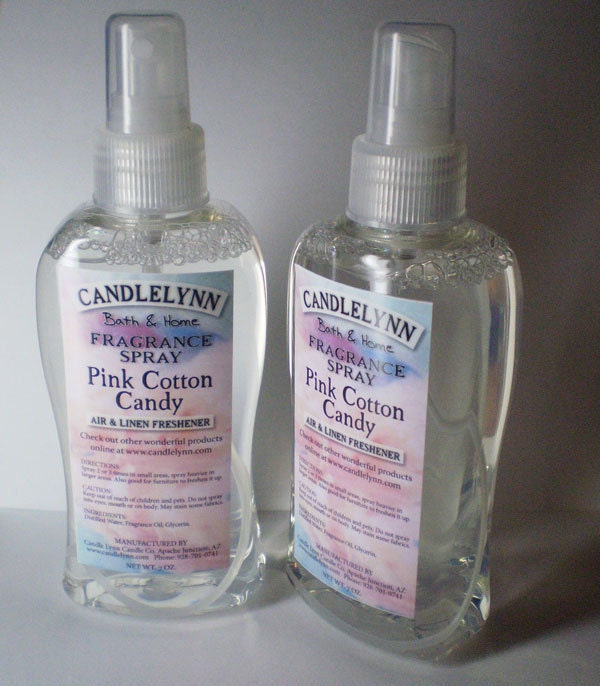 Fragrance Spray - PINK COTTON CANDY 7 oz - Bath & Home