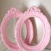 2 Vintage Up cycled  Victorian Style  Pink Frames