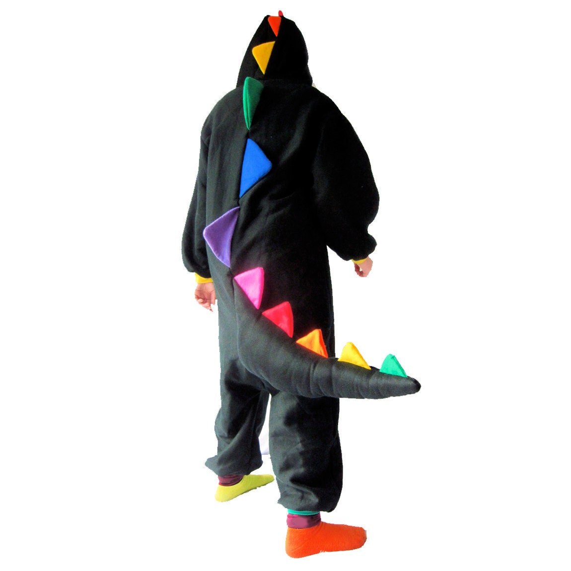 Rainbow Dinosaur Onesie - LIMITED EDITION - Full length animal costume by BangBangCrash