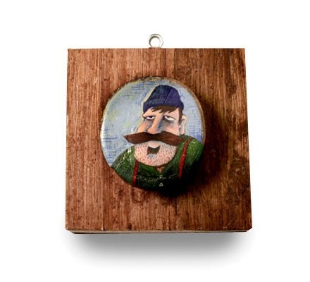 Lumberjack Biff - original acrylic painting