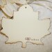Wish Tree Wedding Tags - Wishes - Autumn Leaf Shape - Set of 25