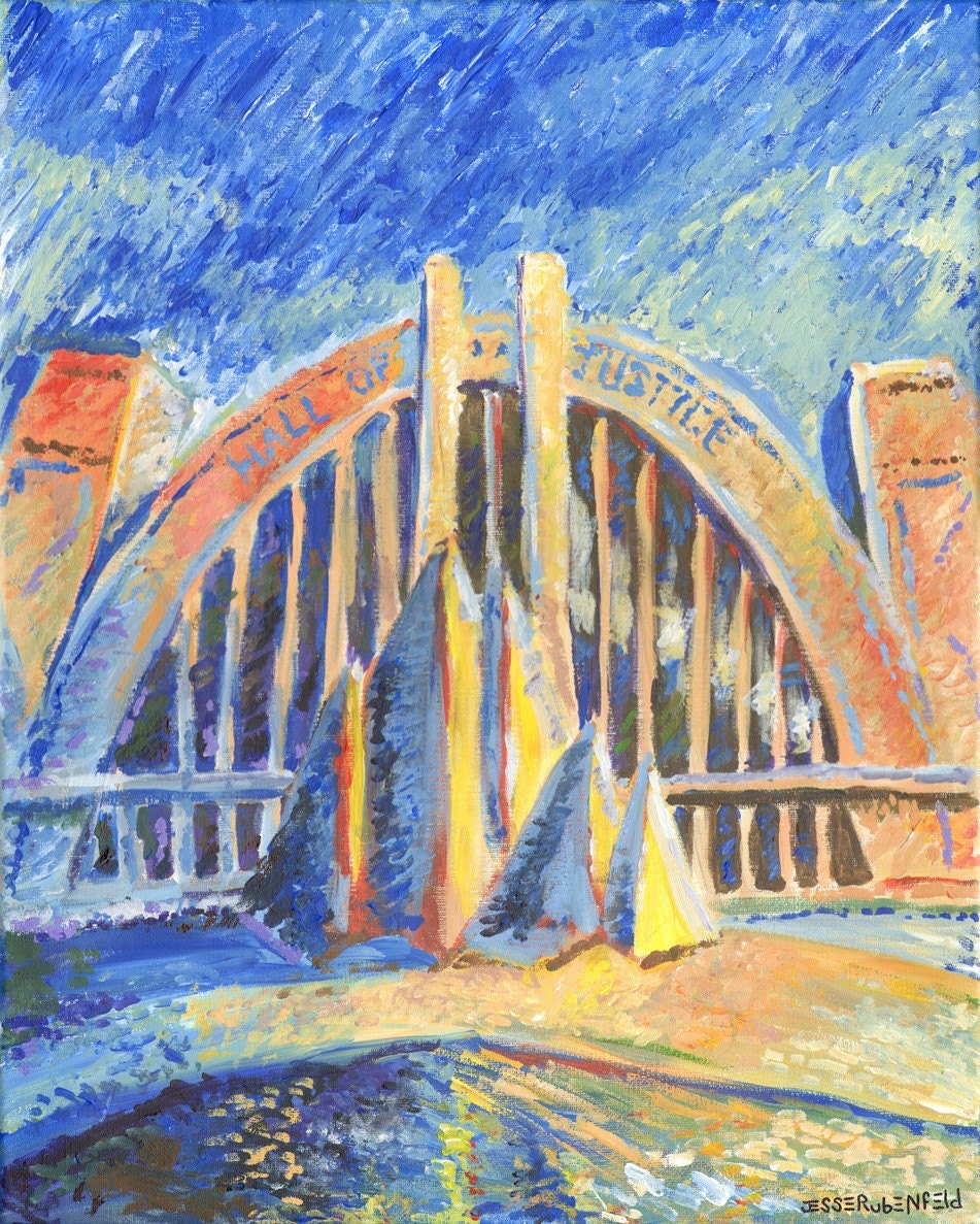 Hall of Justice Evening print