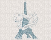Eiffel Tower Paris Wedding Logo & Monogram