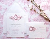 Belle Fleur Wedding Invitations - Deposit
