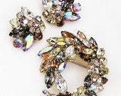 Sherman Signed Multi Color Demi Parure