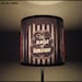 Burlesque Cabaret Lampshade lamp shade - burlesque decor, pinup decor, boudoir lamp shade, striped lamp shade