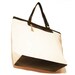 Tote Leather Bag in Black & White / Free Shipping