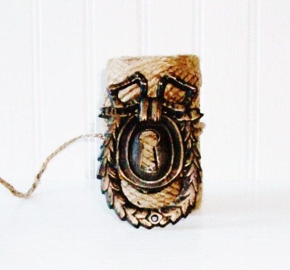 Vintage Bronze Escutcheon