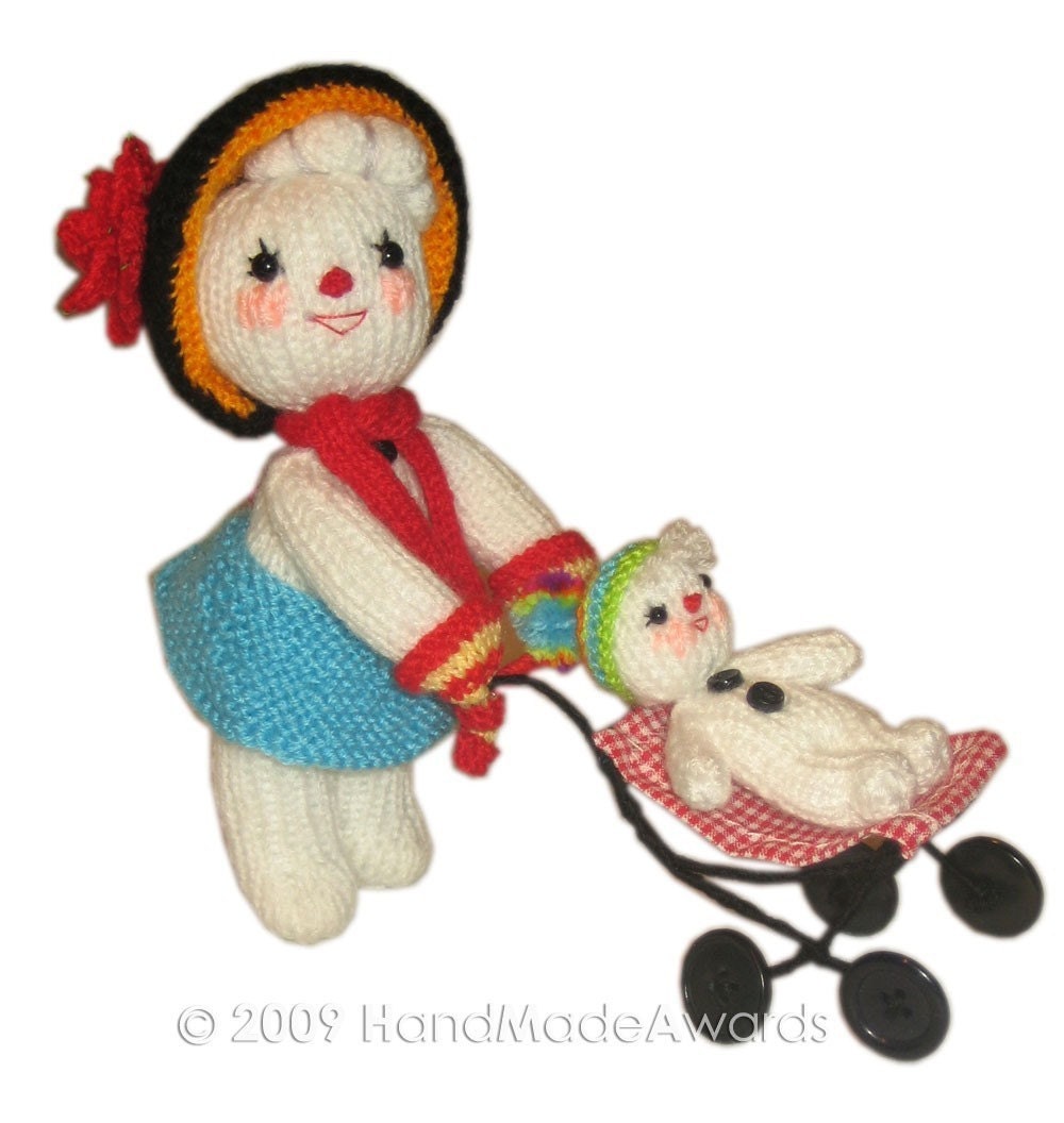 Lady WINTER with Her BABY Pdf Email Knit PATTERN