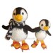 PINGUINOS PATINADORES Papi pinguino y su hijito patinando con patines de ruedas PDF email PATRON PARA TEJER con LANA
