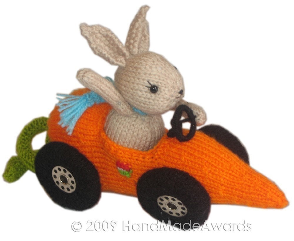 Fittipaldi Car Carrot PDF Email Knit Pattern