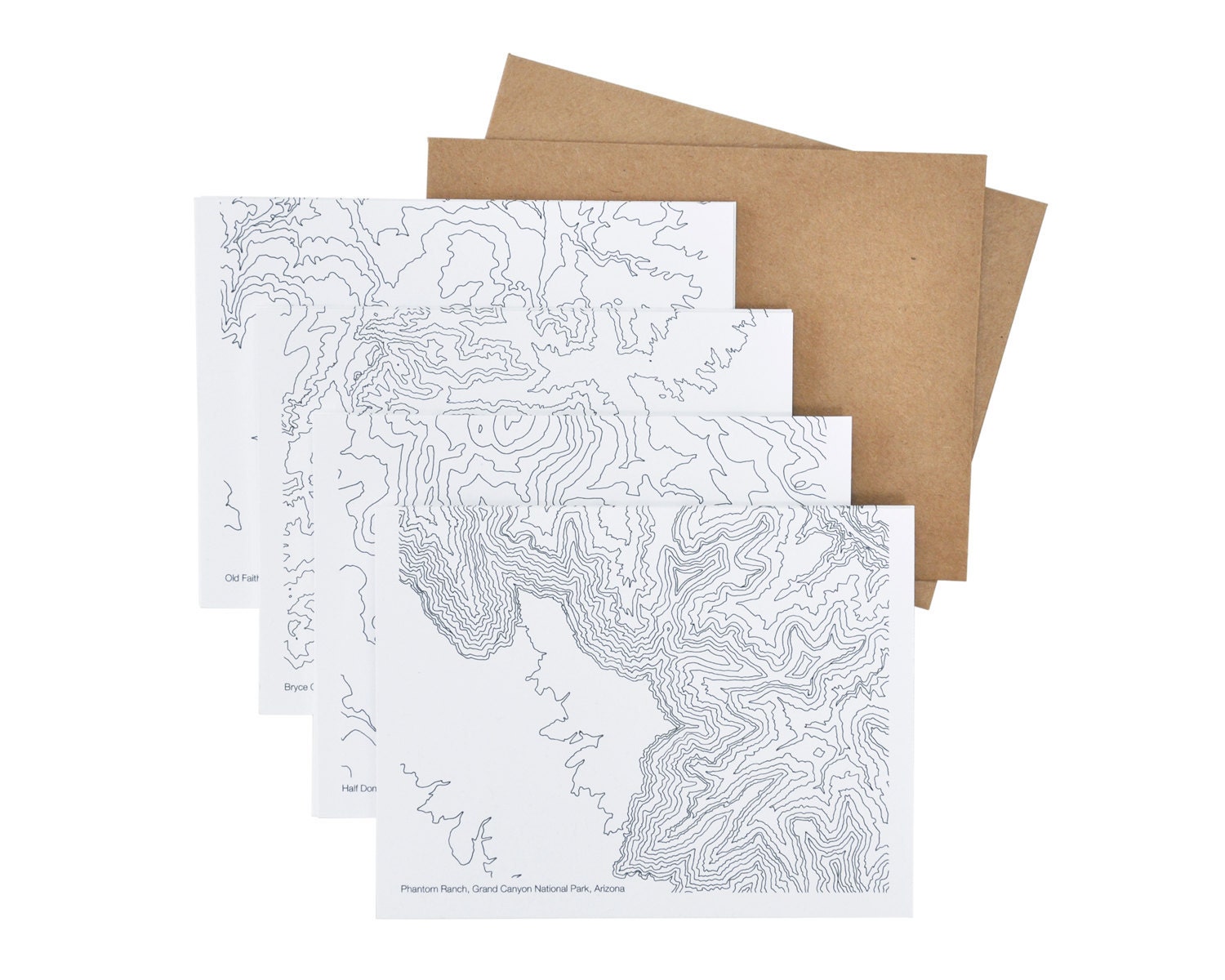 8 Topographic Cards (A2)