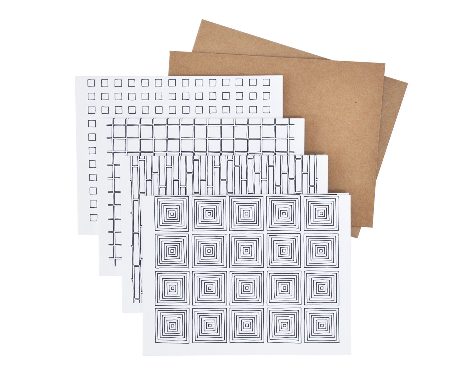 8 Geometric Cards (A2)
