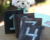 Rustic Table Numbers Distressed Wedding Decor Barn Farm Country Shabby Chic (item P10360)
