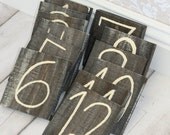 Rustic Table Numbers Vintage Wedding Decor Morgann Hill Designs