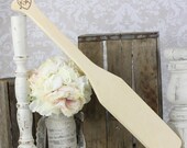 Personalized Rustic Guest Book Alternative Wood Paddle (item E10316)