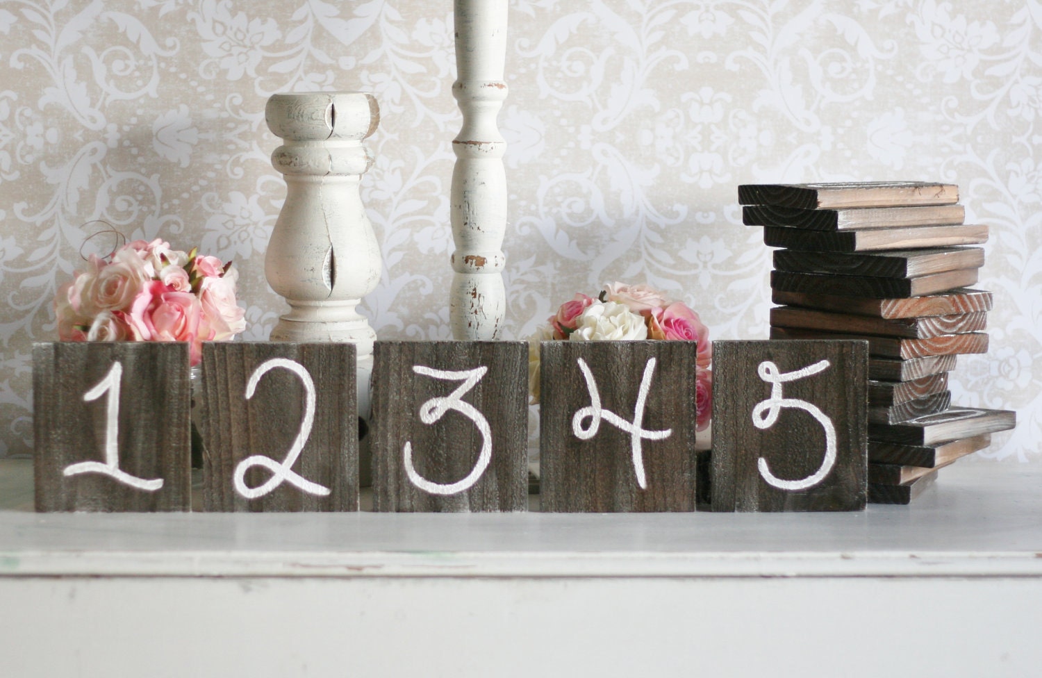 Rustic Table Numbers Barn Wood Wedding Decor Farm Country Wedding (item P10433)