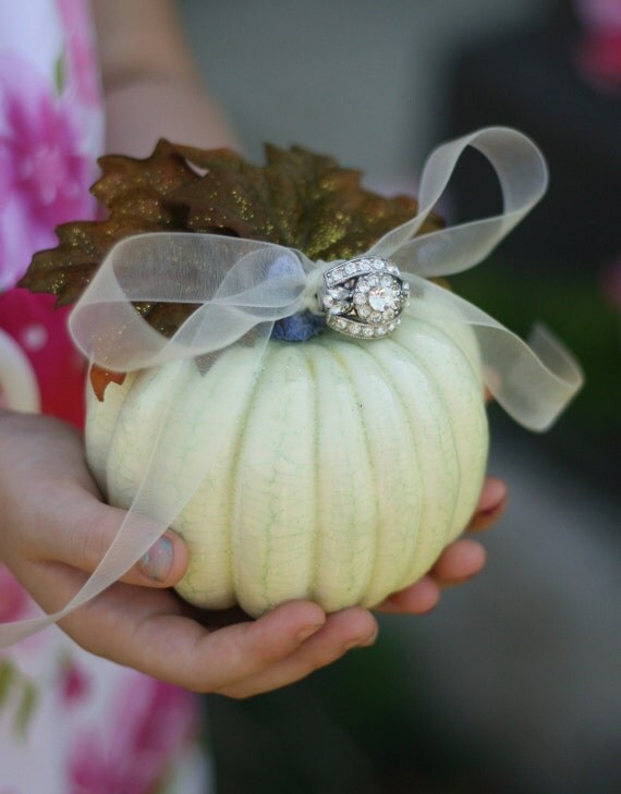 Ring Bearer Pillow Fall Pumpkin