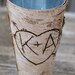 Birch Vase Centerpiece Bride Bouquet Flower Arrangement Holders Personalized