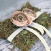 Wedding Ring Pillow Moss Ring Bearer Pillow and Basket SET (item B10323)