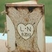 LARGE Personalized Engraved Rustic Wedding Guest Book (item E10085)