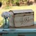 Rustic Card Box Personalized Wedding Engraved Wood (item E10066)