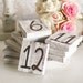 Barn Wood Table Numbers Rustic Wedding SET of 12 (item P10033)