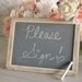 Rustic Wedding Chalkboard Sign Frame Distressed Barn Wood Shabby Chic Vintage Inspired