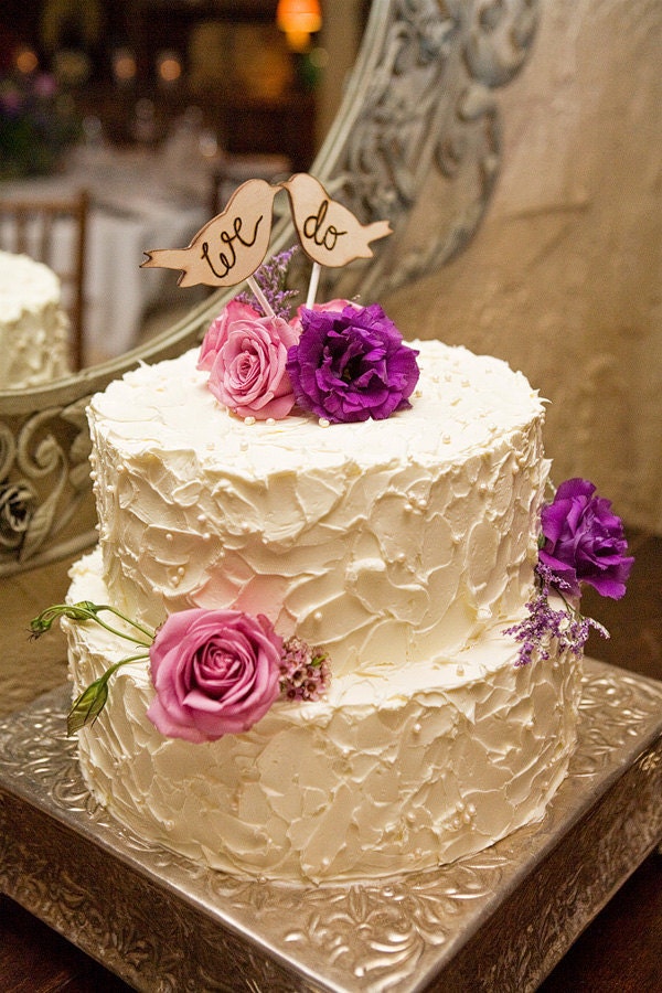 Cake Topper Love Birds Rustic Chic Wedding Decor (item E10545)
