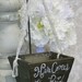 Flower Girl Basket Here Comes The Bride Rustic Wedding Decor (item B10011)