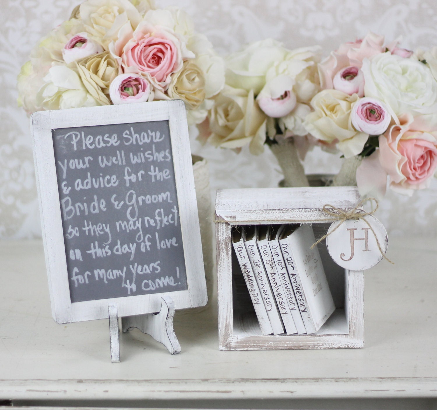 Rustic Guest Book Alternative Shabby Chic Wedding Decor