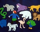 The Zookeeper and the Animals Flannel Board Felt Story Set