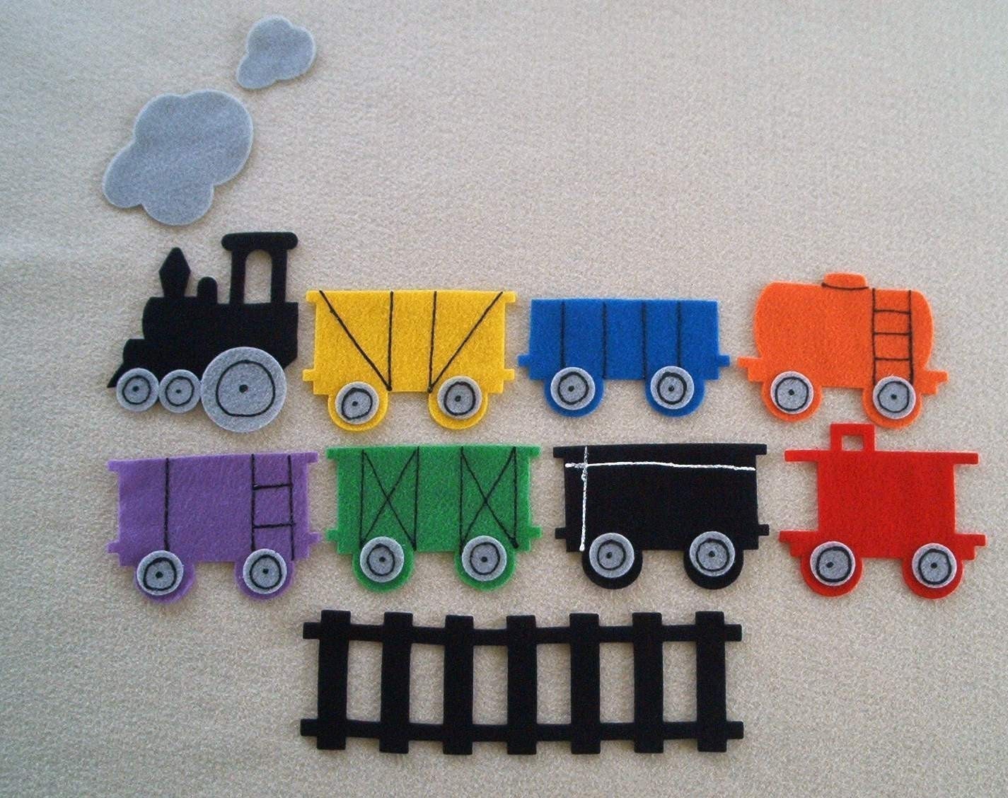 Freight Train Flannel Board Felt Story Set and Bonus