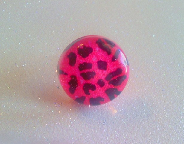 Handpainted Leopard Print Ring