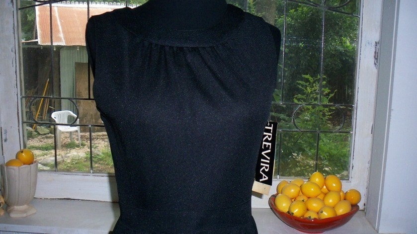 Vintage classic evening dress old stock new with tags, tres Audrey LBD Small