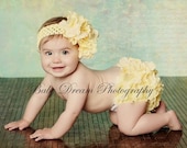 Baby girls - newborn baby - Flower diaper cover-  Diaper cover set - hydrangea diaper set - flower Bloomer covers - session prop