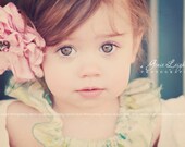 Rosebud Brooch or Hair Clip- The Mercy Collection, for a child in customizable colors